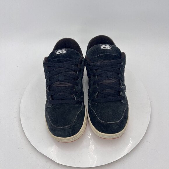 Nike Air Morgan 6.0 Youth Size 6.5Y Women 8 312279 001 Black Suede Low Shoes - Picture 3 of 13